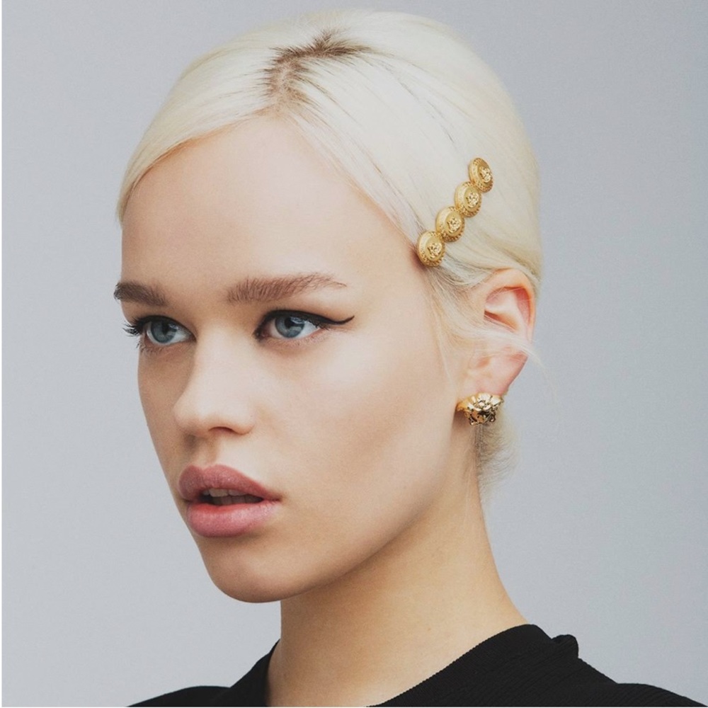 Versace hair clips